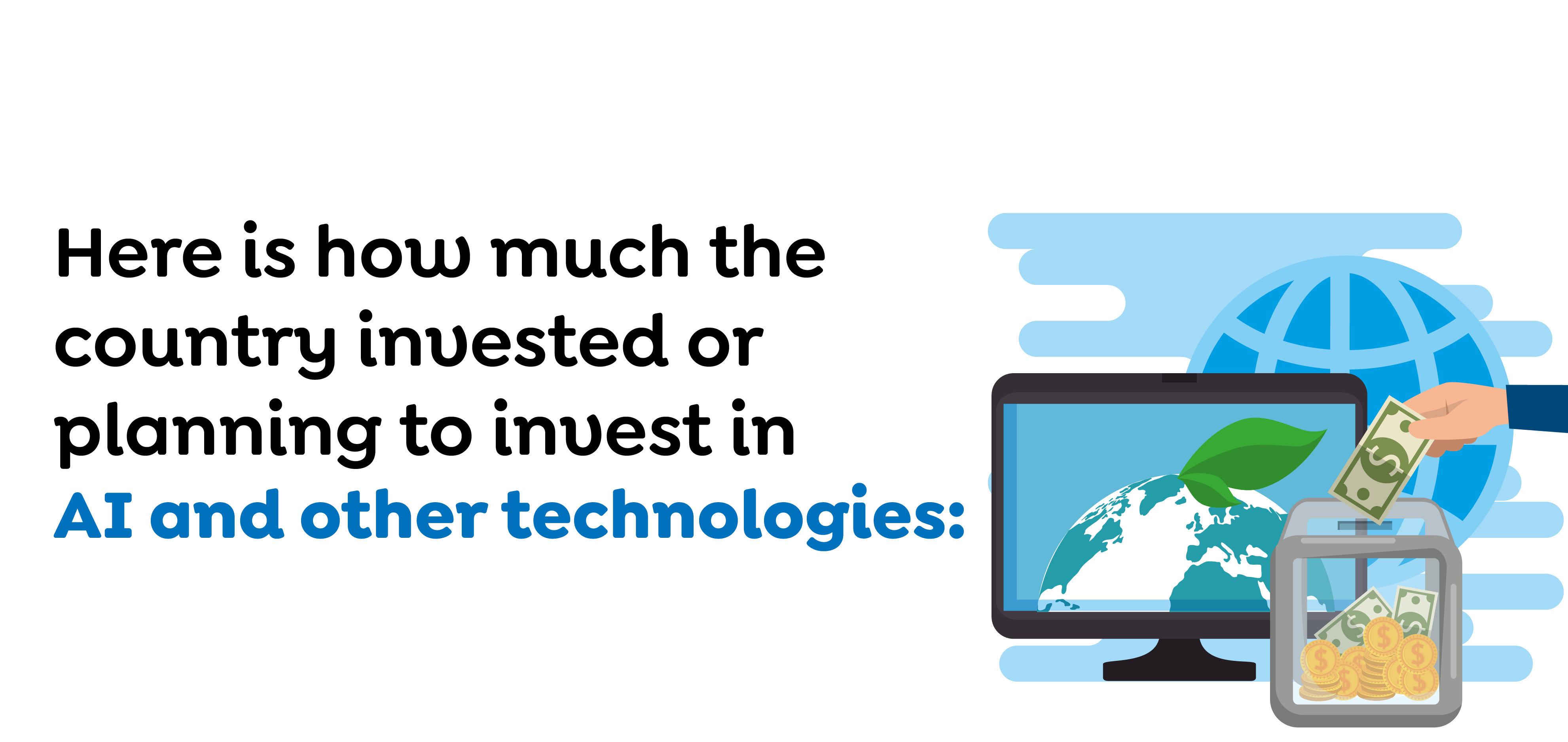 Here is how much the country invested or planning to invest in AI and other technologies-